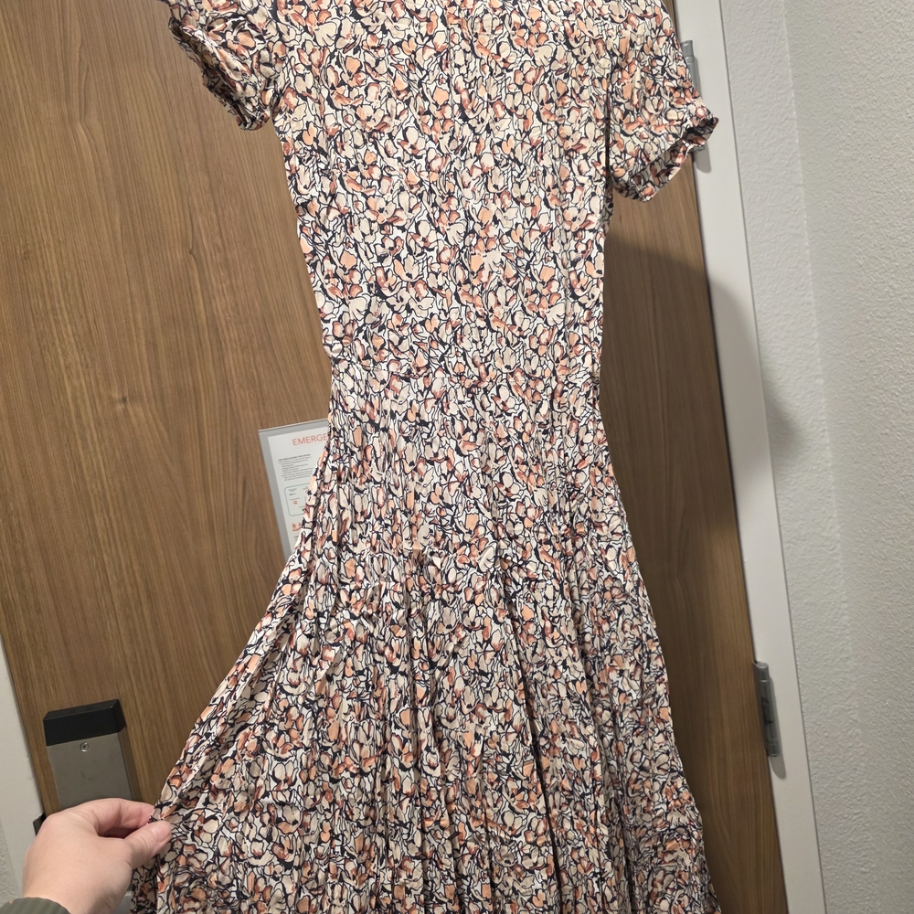 H&M Multicolor Floral Midi Dress